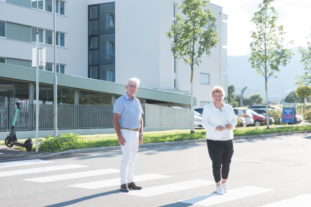 Verkehrsreferent Stadtrat Harald Sobe und Bildungsreferentin Vizebürgermeisterin Irene Hochstetter-Lackner